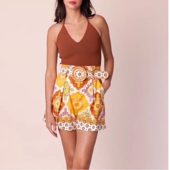 Cara Cara Knit Claudette Halter Top NWT In Rust - Picture 1 of 9